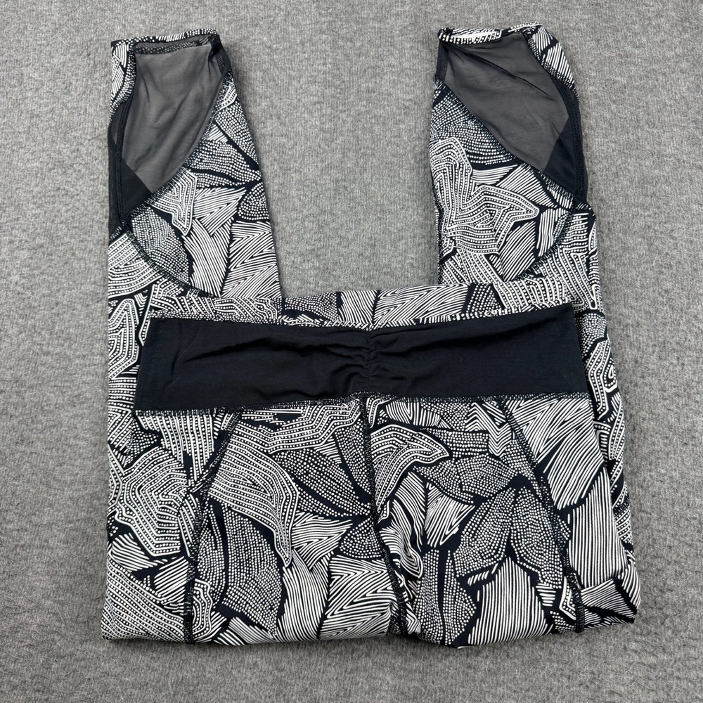 Lululemon Athletica Goal Crusher 7/8 Length Women's Size 8 Mesh Panel‎ Leggings